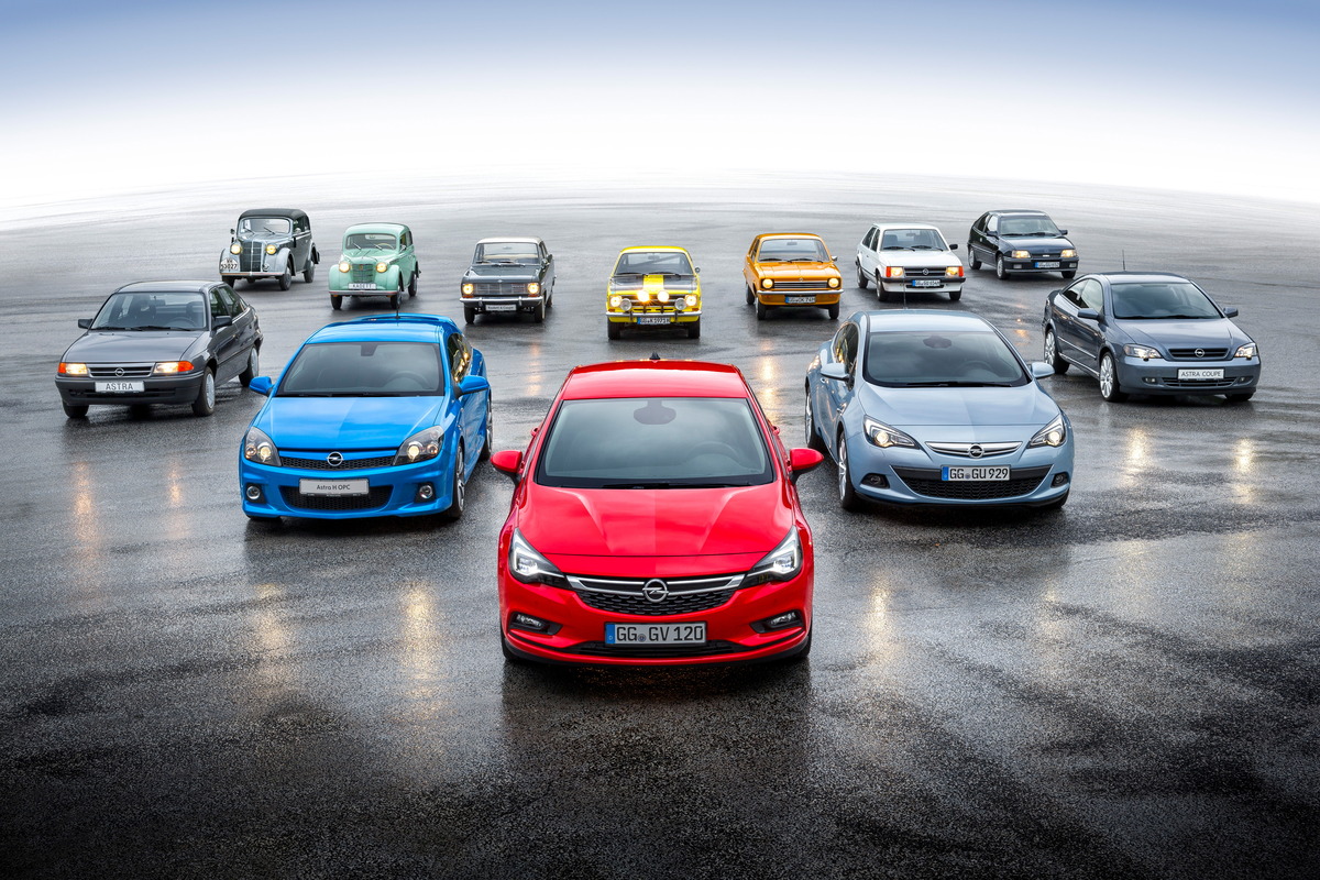 Opel Astra (2021) - 85 years of the Opel compact class from 1936 to 2021 - Opel Kadett and Opel Astra