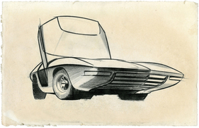 Opel CD (1969) - Design drawing