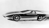 Opel CD (1969) - Design drawing