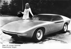 Opel CD (1969) - Experimental-Wagen, Seitenansicht, links