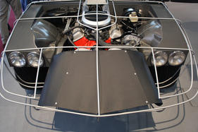 Opel CD - der 5,4 Liter grosse V8 im Bug des Konzeptmodells - Retro Classics Stuttgart 2015