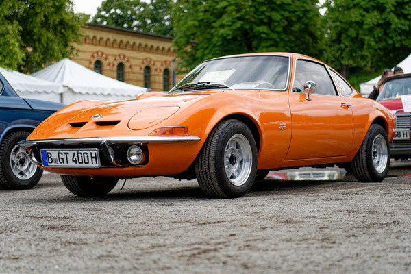 Opel GT (1970) – mit zeitgenössischen ATS-Leichtmetallrädern – Oldtimer Open Air 2024