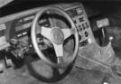 Opel GT 2 (1975) - futuristisches Interieur beim Experimentalfahrzeug - Digitalanzeigen - Internationale Automobilausstellung (IAA) in Frankfurt 1975