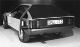 Opel GT 2 (1975) - futuristisches und windschlüpfriges Experimentalfahrzeugmit Schiebetüren - Internationale Automobilausstellung (IAA) in Frankfurt 1975