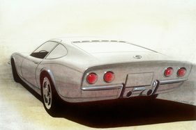 Opel GT Experimental (1965) - Design drawing