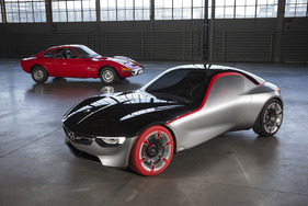 Opel GT von damals und die aktuell GT Studie Opel GT von damals und die aktuell GT Studie