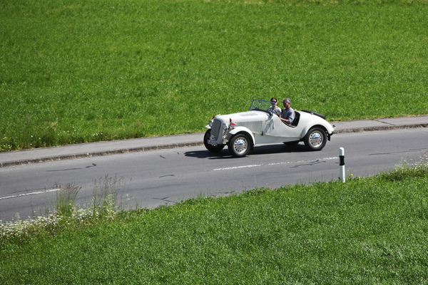 Opel Geländesport (1937) - die Geländetauglichkeit kann er hier natürlich nicht zeigen - Oldtimer in Obwalden (O-iO) 2019