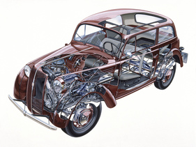 Opel Kadett (1936) - Das Erfolgsrezept des Opel Kadett war sein odernes Design, das hervorragende Platzangebot und innovative Technik wie die selbsttragende Karosserie