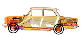 Opel Kadett (1963) - Durchsichtszeichnung durch den kompakten Opel