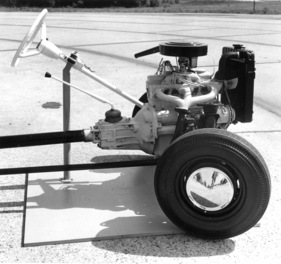 Opel Kadett (1963) - Vorderachse und längs eingebauter Motor