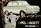 Bild: Opel Kadett (1963) - kurz gesagt okay - Werbeanzeige