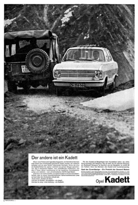 Opel Kadett (1968) - Werbung - Der andere ist ein Kadett