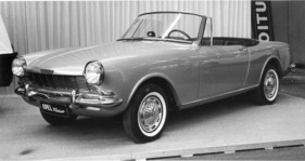 Opel Kadett A Italsuisse Spider (1964) - der Spider von 1964 in neuer Farbgebung und mit einigen Retouchen am Genfer Autosalon 1965