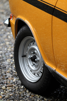 Opel Kadett B Rallye (1972) - Nackte Stahlfelgen beim Rallye-Modell (1972)