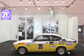 Opel Kadett C GT/E (1976) - damit fuhren Pitz und Warmbold in der Deutschen Rallye Meisterschaft -gezeigt auf dem Stand von ZF - Techno Classica 2015