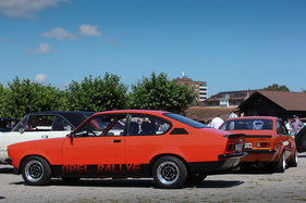 Opel Kadett C Rally 2.0 - twice - at the OSMT Zug on August 7, 2016 (1976)