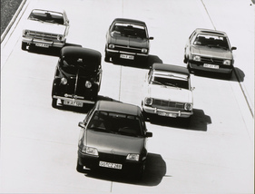 Opel Kadett E (1984) - all previous Kadett generations in 1984