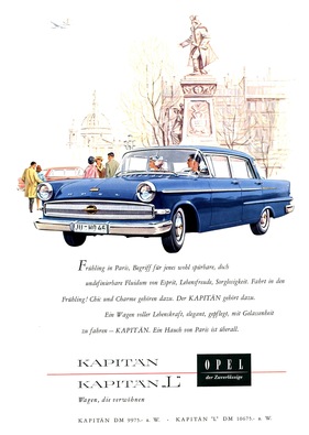 Opel Kapitän (1960) - Werbung von 1960
