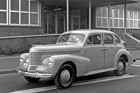 Opel Kapitän (1939) – Der Einfluss des amerikanischen Art Déco ist deutlich. Typisch ist auch die Scheinwerferform