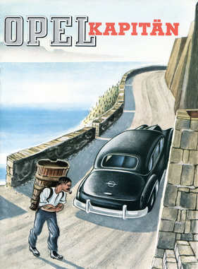 Opel Kapitän (1949) - auf dem Titelbild des Verkaufsprospektes
