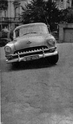 Opel Kapitän (1954) - bei der rasanten Testfahrt