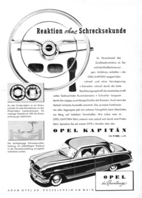 Opel Kapitän (1954) - in der Werbung