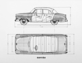 Opel Kapitän (1956) - Dimensionen