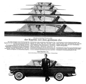 Opel Kapitän (1959) - Werbung - der mit dem goldenen "L"