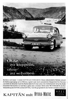 Opel Kapitän (1961) - Werbung - nicht mehr schalten, nicht mehr kuppeln - Hydramatic