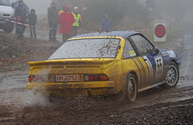 Opel Manta B - am Start der ADAC Rallye Köln-Ahrweiler 2012 mit Dieter Jäkel (Startnummer 55)