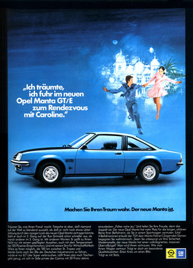 Opel Manta GT/E (1975) - in der Werbung - machen Sie Träume wahr ...