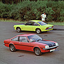 Opel Manta SR (1979) und im Hintergrund der Manta GT/E mit Einspritzung