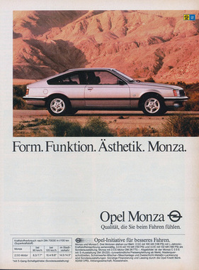 Opel Monza (1981) - Form. Function. Monza (1981)