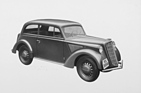 Opel Olympia (1937) - als Limousine mit 1,3-Liter-Vierzylinder mit 26 PS