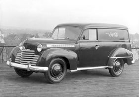 Opel Olympia (1950) - als Stationswagen mit Coke-Schriftzug (1950)