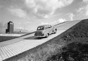 Opel Olympia (1951) - beim Testen der Steigfähigkeit (1951)