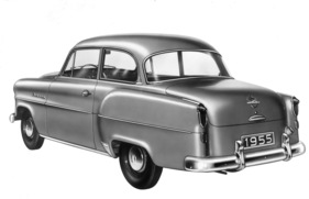 Opel Olympia Rekord (1954) - Modifikationen am Heck für das Modell 1955