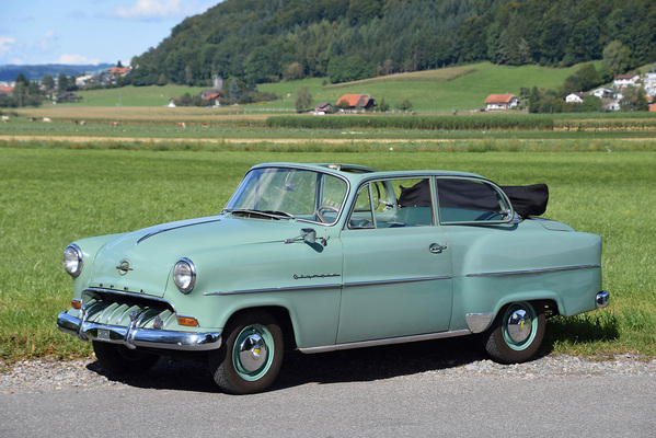Opel Olympia Rekord Cabrio-Limousine (1954) - als Lot 60 an der Versteigerung der Oldtimer Galerie Toffen am 14. Oktober 2017