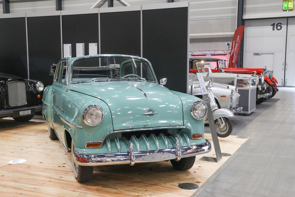 Opel Olympia Rekord convertible limousine (1954) - seen at Baumann Classic Cars - Swiss Classic World Lucerne 2023
