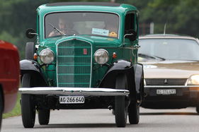 Opel P4 (1936) - der Corso der Freunde alten Blechs aller Marken Brugg (FABAM) am GP Brugger Schachen 2015