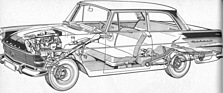 Bild: Opel Rekord 1500 (1961) – Phantomzeichung
