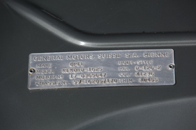 Opel Rekord 1700 (1962) - das Chassis-Schild