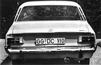 Opel Rekord 1700 L (1967) - Heck mit leicht eingezogenem "Schwalbenschwanz"