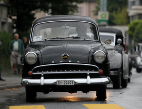 Opel Rekord (1956) - at the pre-start - at the OSMT Corso Zug 2011