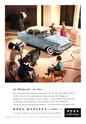 Opel Rekord (1956) - in einer zeitgenössischen Werbedarstellung