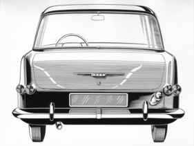 Opel Rekord (1960) - flaches Dach, breiter Kofferraumdeckel für komfortables Beladen