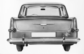 Opel Rekord (1960) - ruhige und klare Gestaltung des hinteren Abschlusses mit Panorama-Heckscheibe