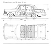 Opel Rekord (1962) - Dimensions