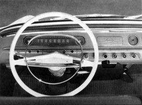 Opel Rekord (1962) - Cockpit mit Bandtacho Opel Rekord (1962) - Cockpit mit Bandtacho