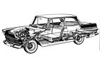 Opel Rekord (1962) - Durchsichtszeichnung